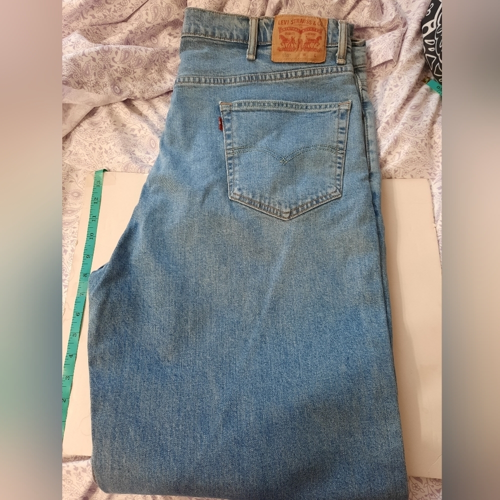 Levi's Strauss & Co Men's Light Blue Straight Jeans 42x36 Red Label